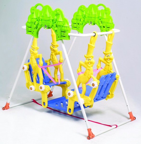 Rabbit double seat swing